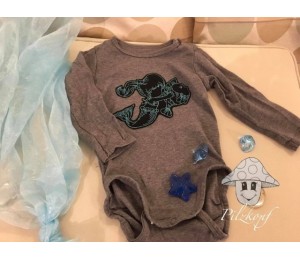 Stickserie - Meerjungfrau Redwork